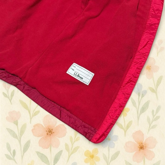 L.L. Bean Two-Tone Red Windbreaker Jacket (Youth 14–16) - Picture 6 of 8